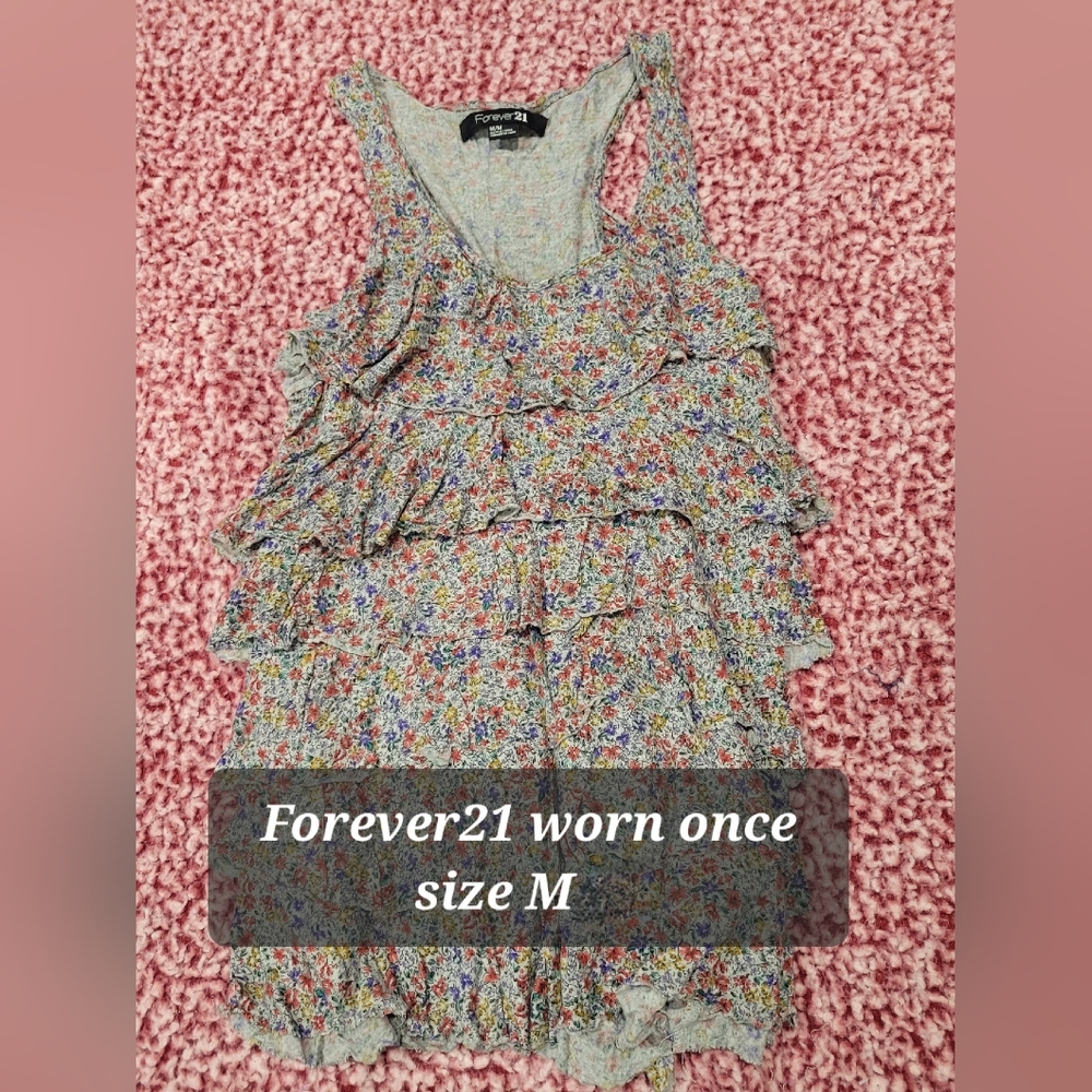 Floral Ruffle Tank top